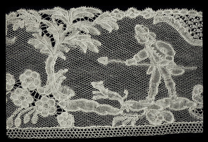 Border, Bobbin lace, point d'Angleterre, Flemish
