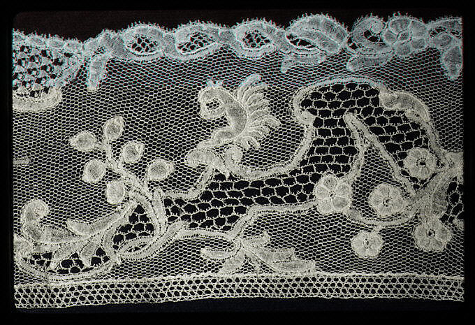 Border, Bobbin lace, point d'Angleterre, Flemish