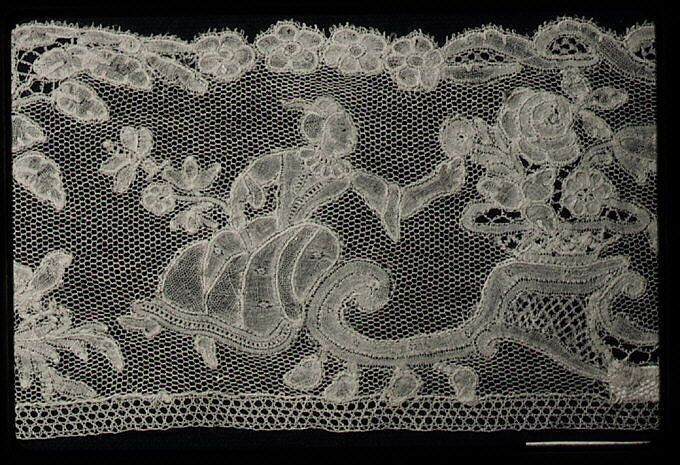Border, Bobbin lace, point d'Angleterre, Flemish