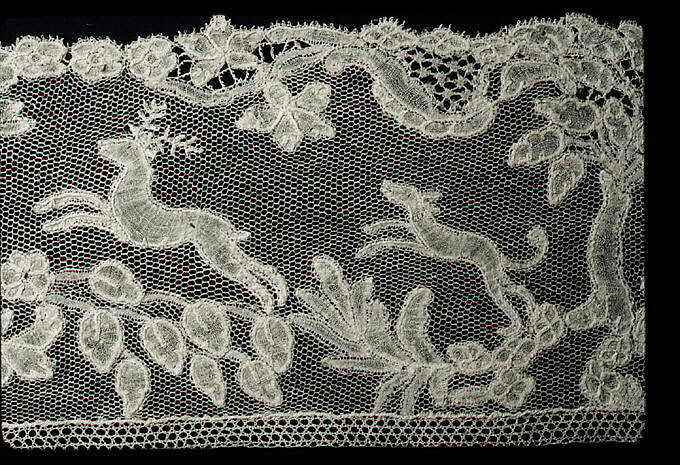 Border, Bobbin lace, point d'Angleterre, Flemish