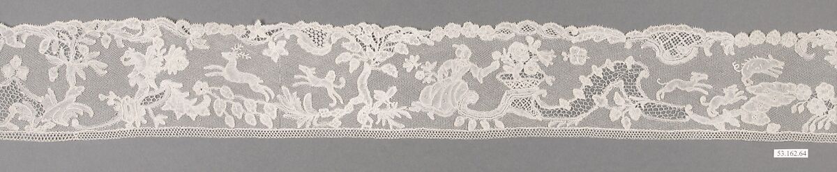 Border, Bobbin lace, point d'Angleterre, Flemish