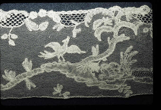 Border, Bobbin lace, point d'Angleterre, Flemish, Brussels 