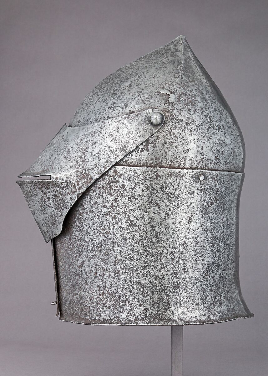 Visored Bascinet, Steel, Italian