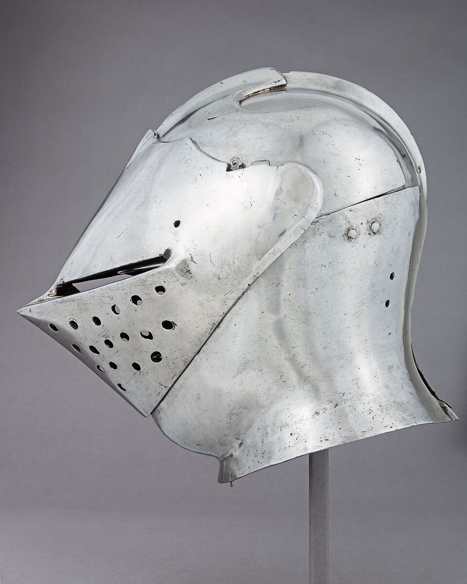 Armet, Guillem Margot (Flemish, active Brussels, recorded 1505–20), Steel, copper alloy, South Netherlandish, Brussels