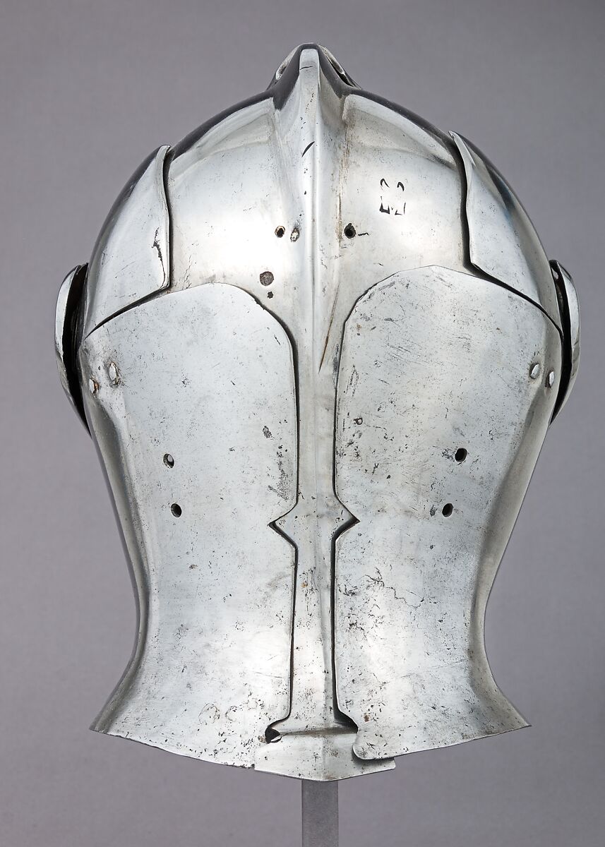 Armet, Guillem Margot (Flemish, active Brussels, recorded 1505–20), Steel, copper alloy, South Netherlandish, Brussels