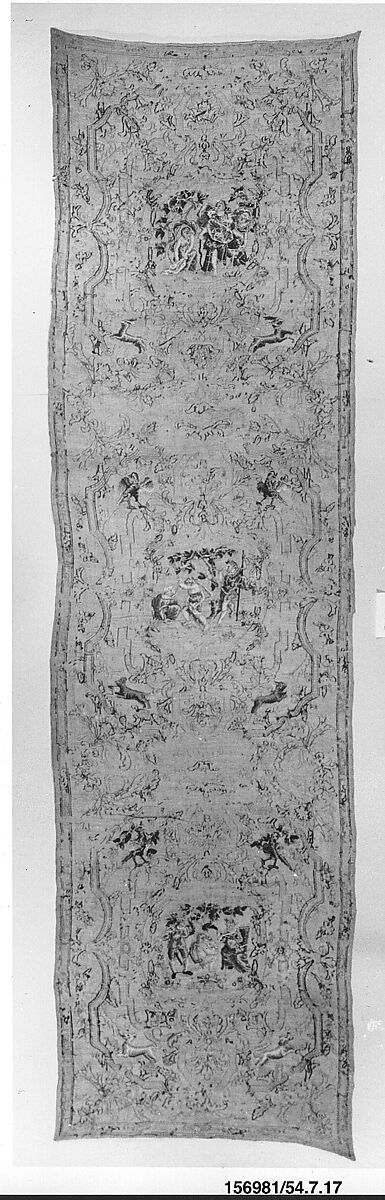Curtain, Wool and silk on canvas, French 