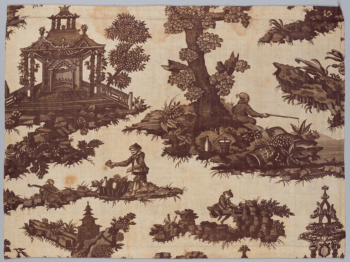 Piece, Bromley Hall Printworks (Middlesex, England, 1694–1823), Cotton (linen?), British, London 