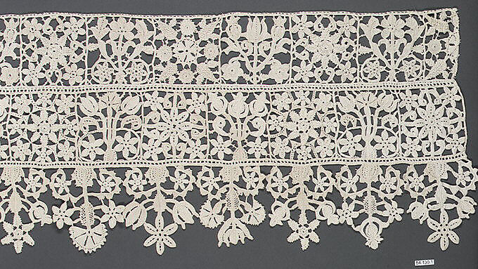 Border, Needle lace, Italian 