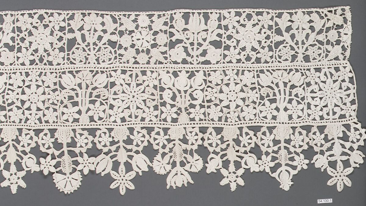 Border, Needle lace, Italian