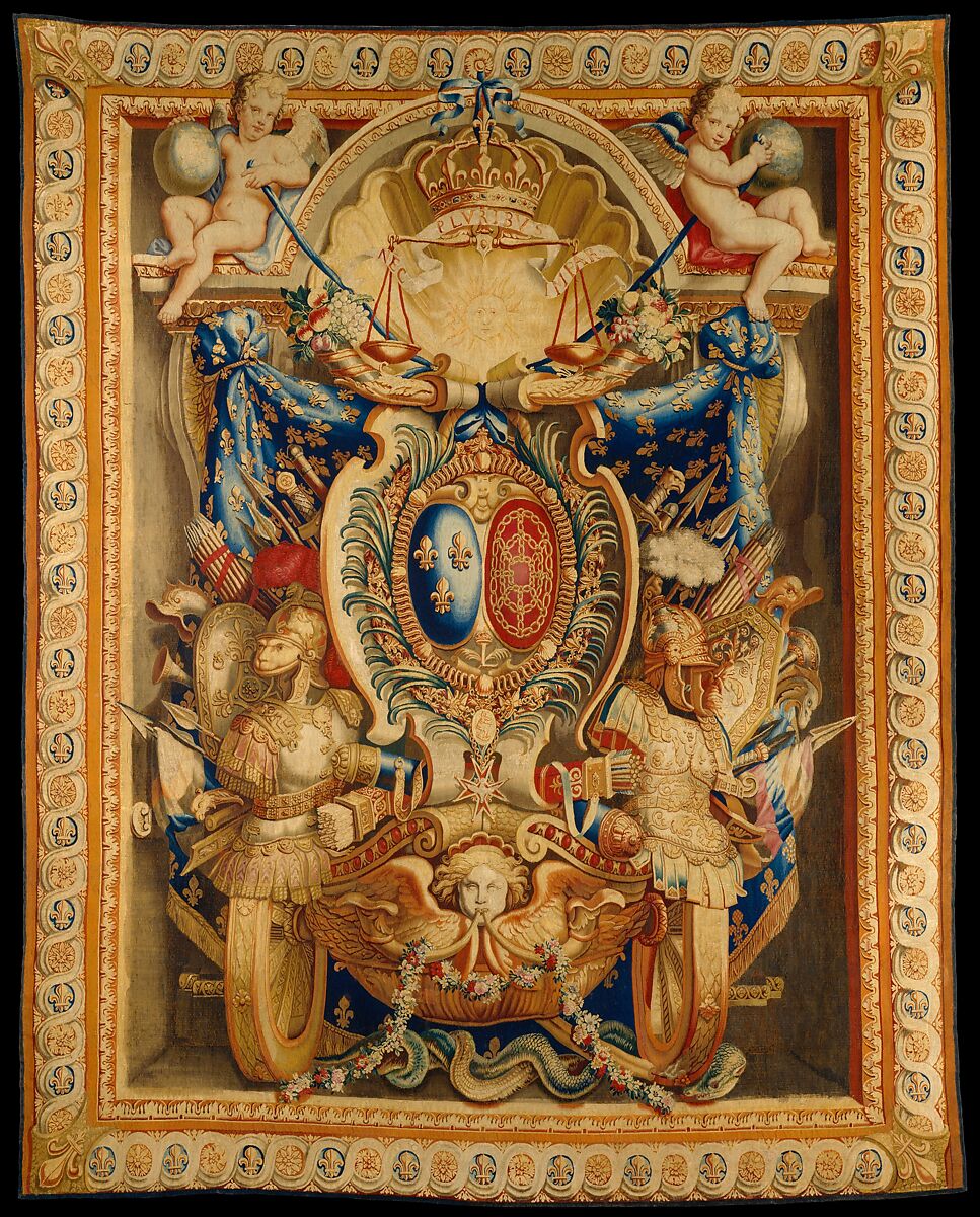 A Chancellerie Portiere Tapestry, Gobelins Manufactory, Paris