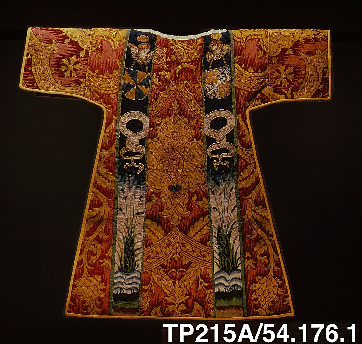Dalmatic with the Sudarium, Wool, silk, linen (16-18 warps per inch, 6-7 per cm.), Netherlandish, probably Gouda