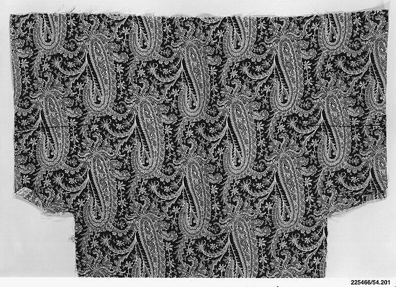 Piece, Cotton and wool, French 