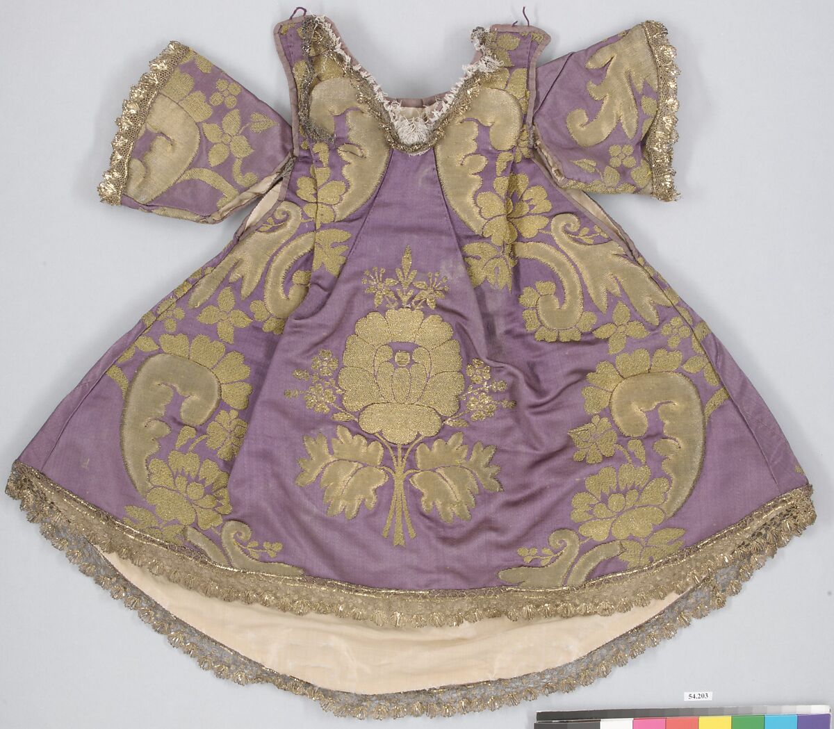 Robe, Silk, metallic thread, Spanish