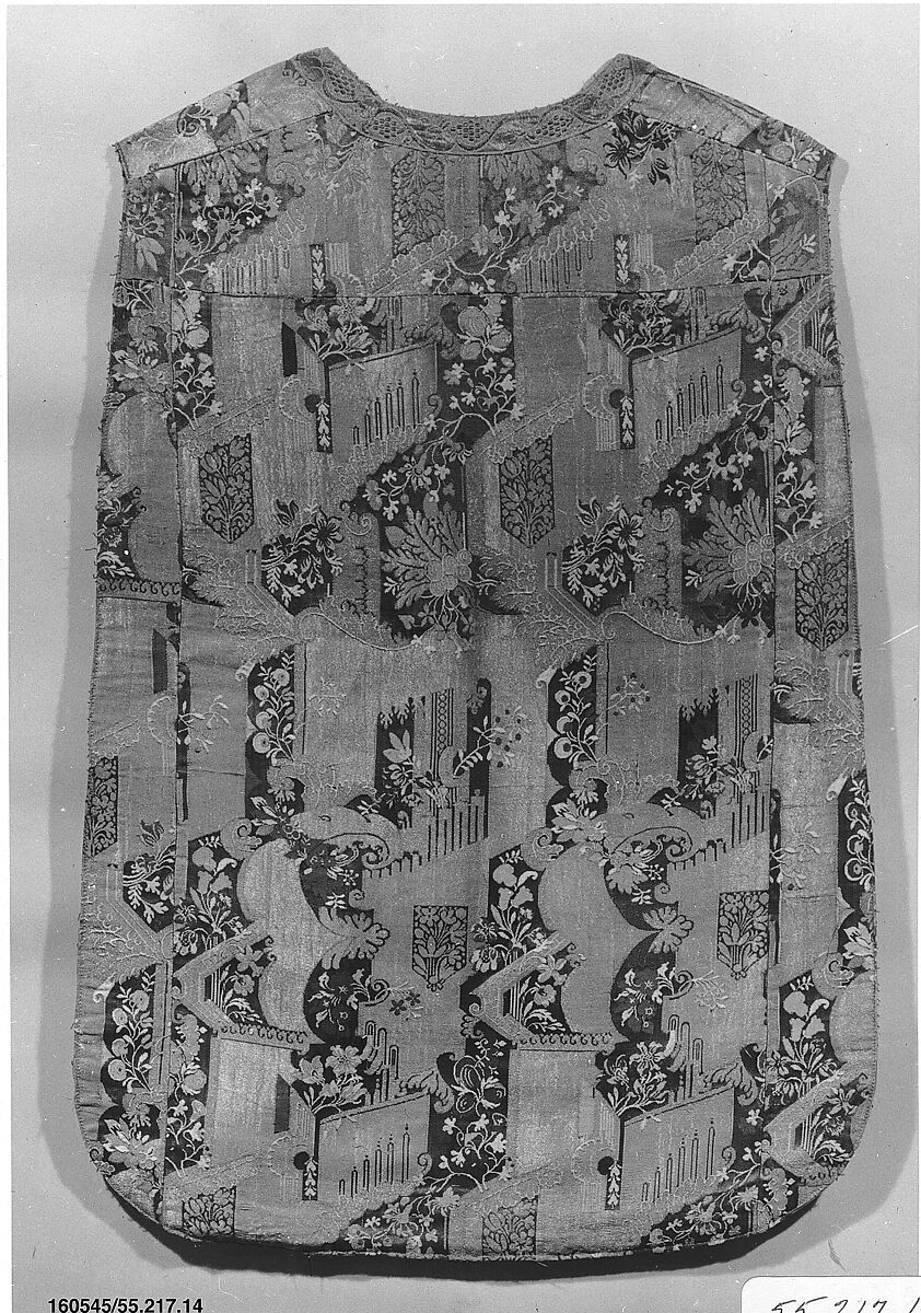 Chasuble, Silk and metal thread, Italian,Venice 