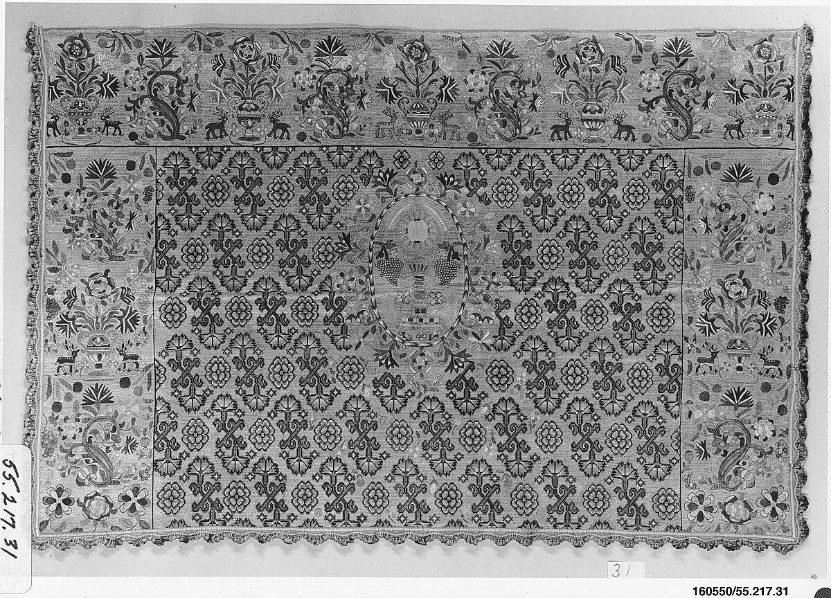 Altar frontal, Silk on silk, Italian 