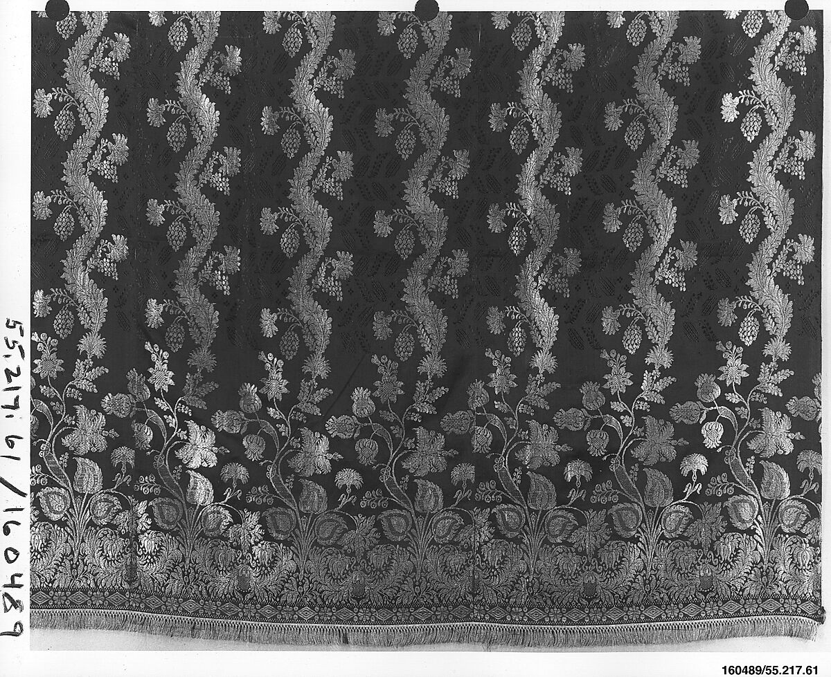 Piece, Silk and metal thread, Russian 