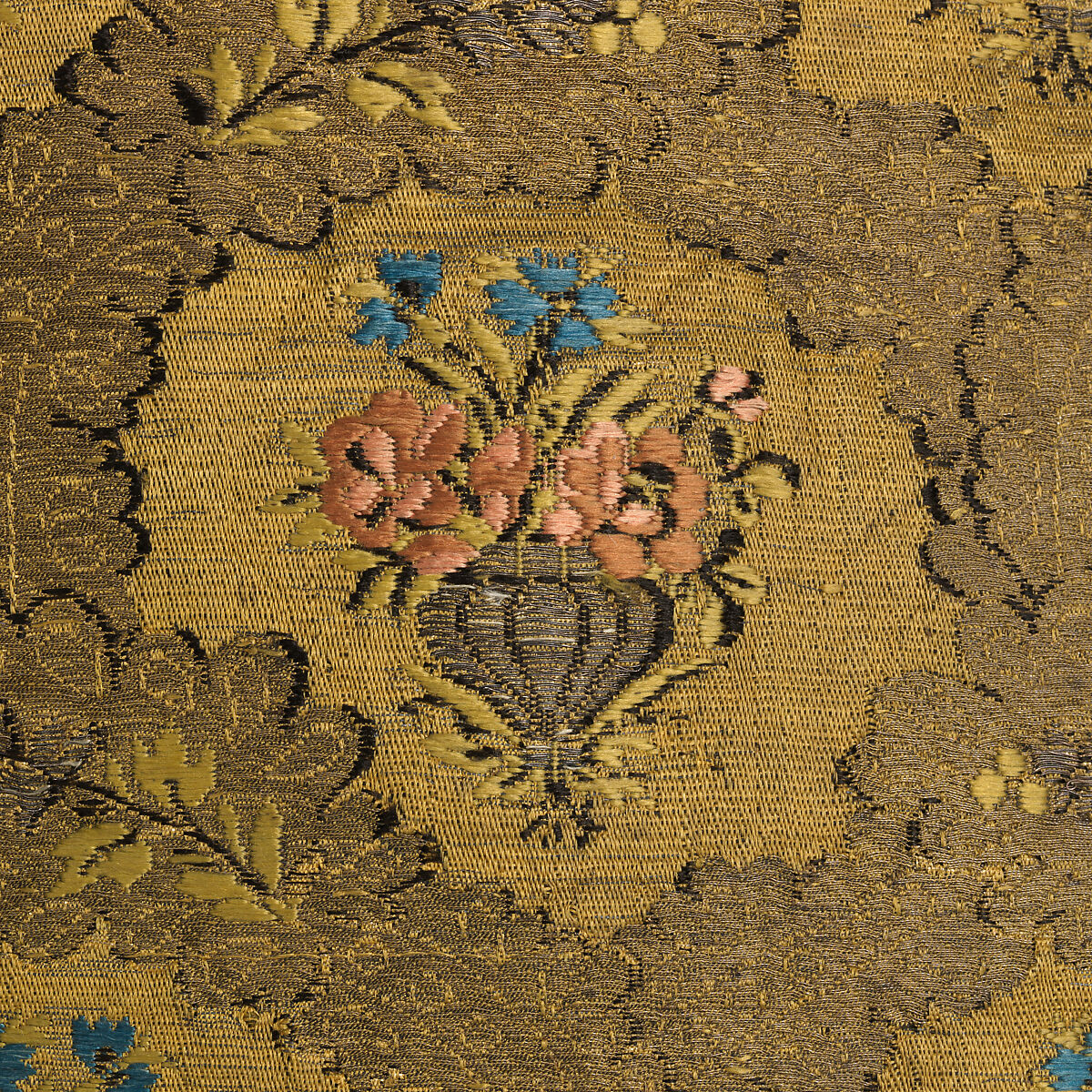 Piece, Silk and metal thread, Italian