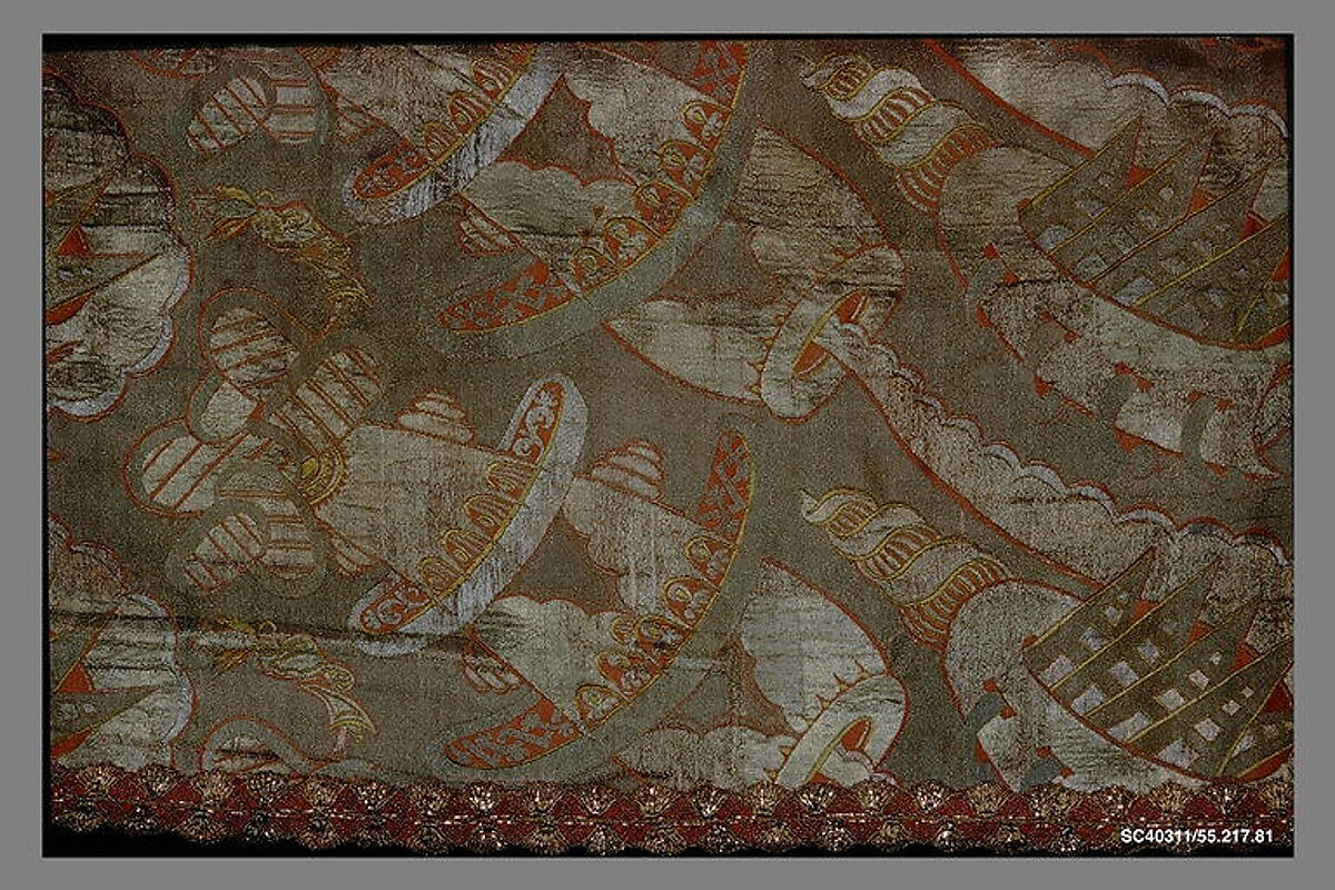 Piece, Silk and metal thread, Italian, Venice 
