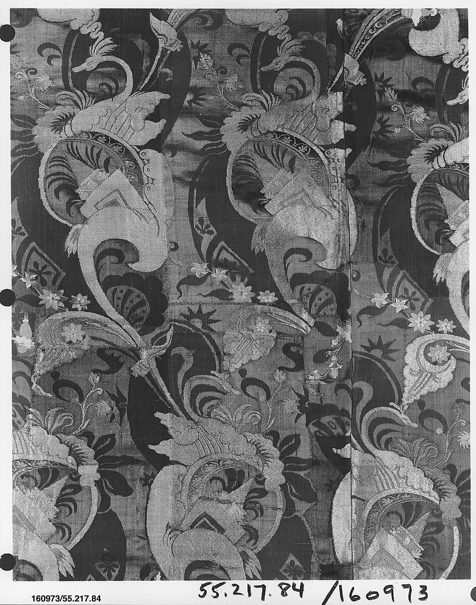 Piece, Silk and metal thread, Italian, Venice