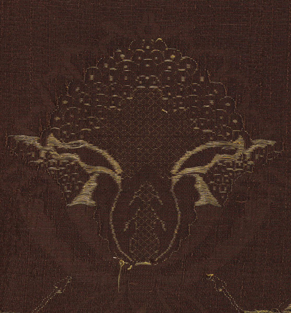 Piece, Silk and metal thread, probably Italian