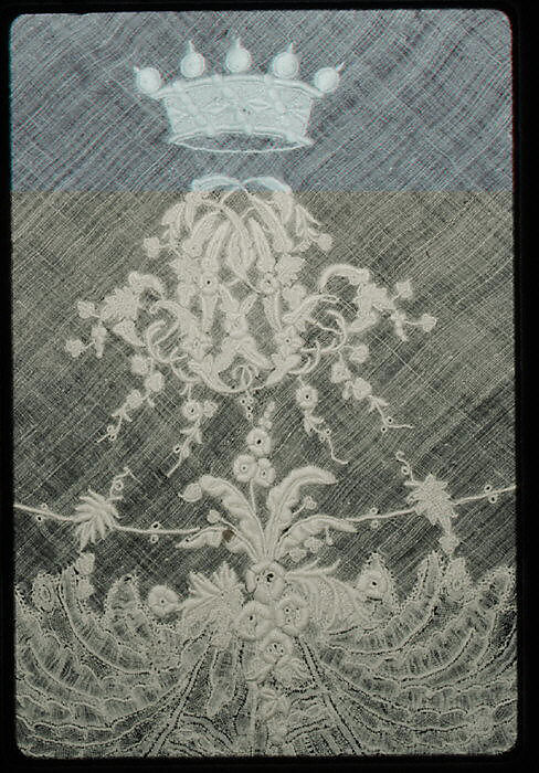 Handkerchief, Bobbin lace, point d'Angleterre, linen, Flemish