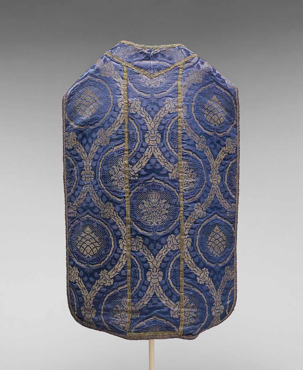 Chasuble, Silk and metal thread, Italian
