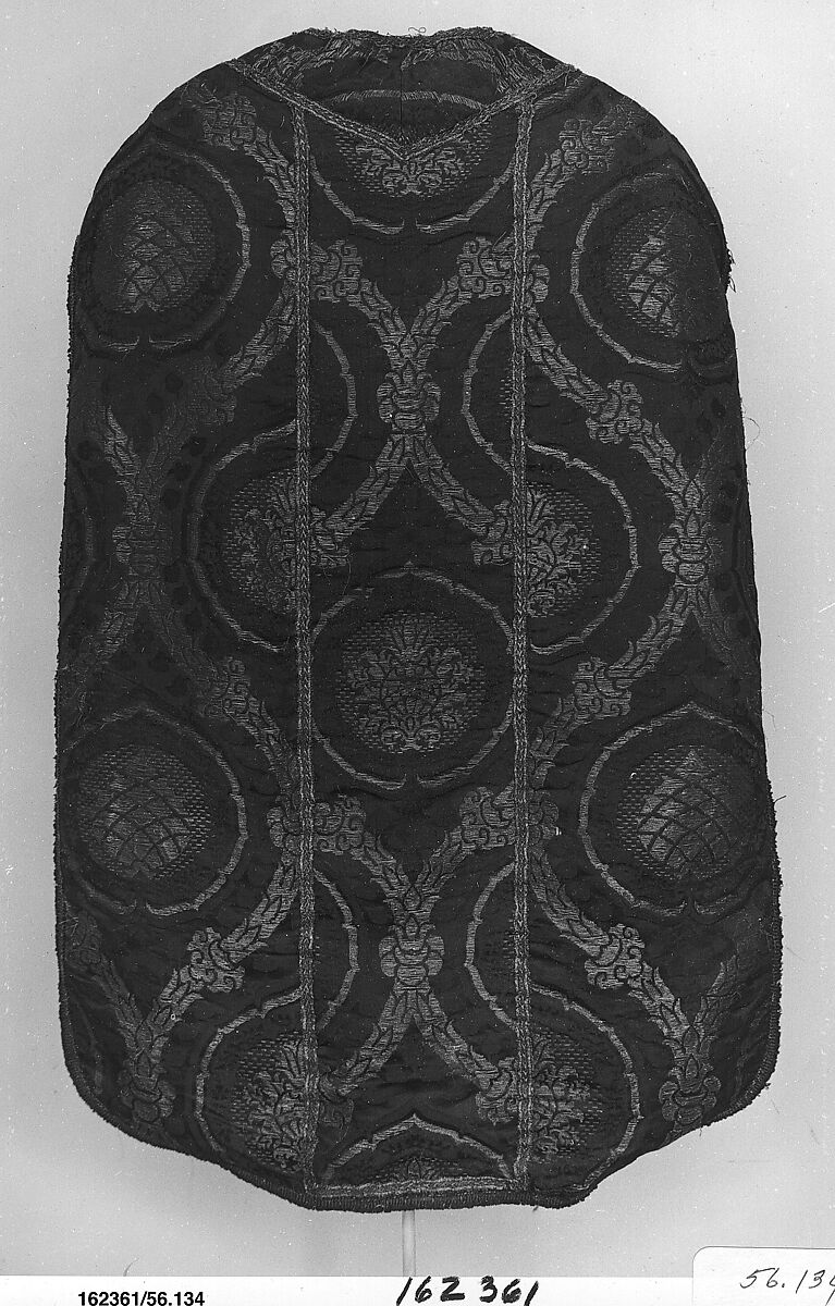 Chasuble, Silk and metal thread, Italian 