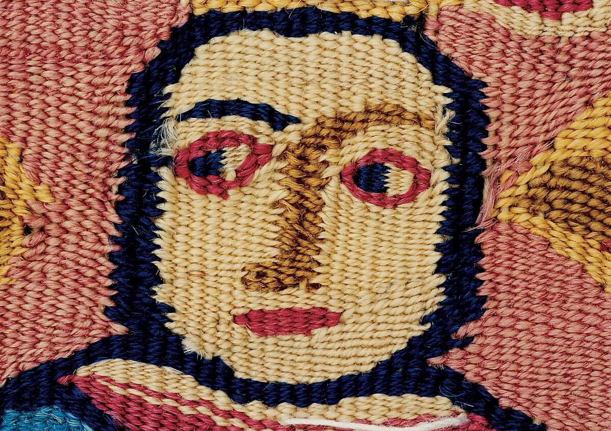 Tapestry with figurative scenes, Tapestry weave, cotton warp and camelid weft; ca. 27 ribs to one inch, Peruvian