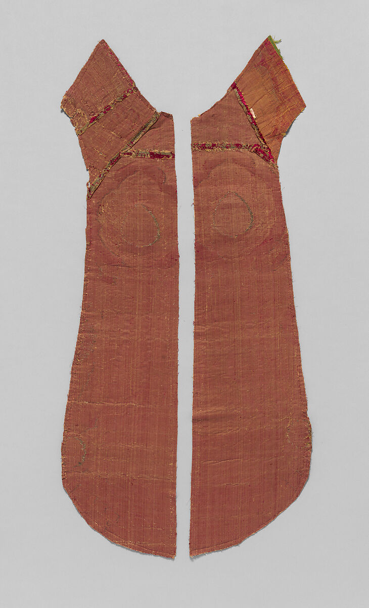 Velvet panels from a chasuble, Silk and metal thread, Italian, probably Florence or Lucca