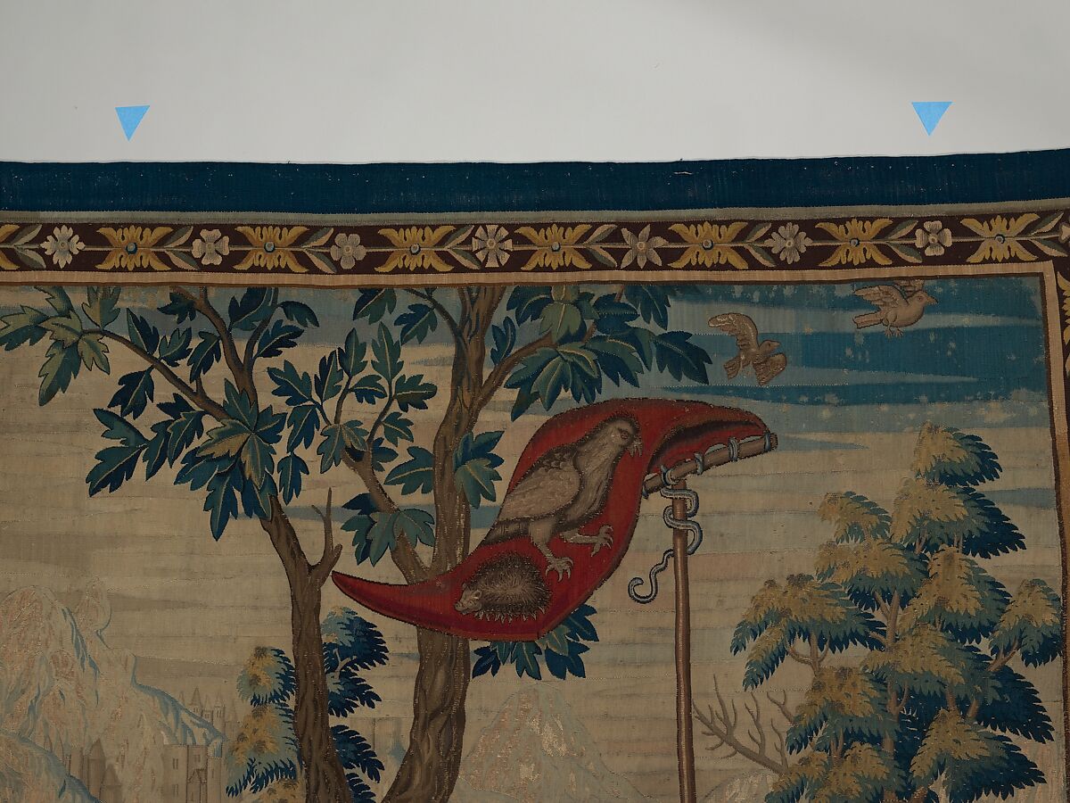 Gluttony from a set of The Seven Deadly Sins, Pieter Coecke van Aelst (Netherlandish, Aelst 1502–1550 Brussels), Wool, silk, silver-gilt thread
19-23 warps per inch, 8-10 per cm., Netherlandish, probably Brussels