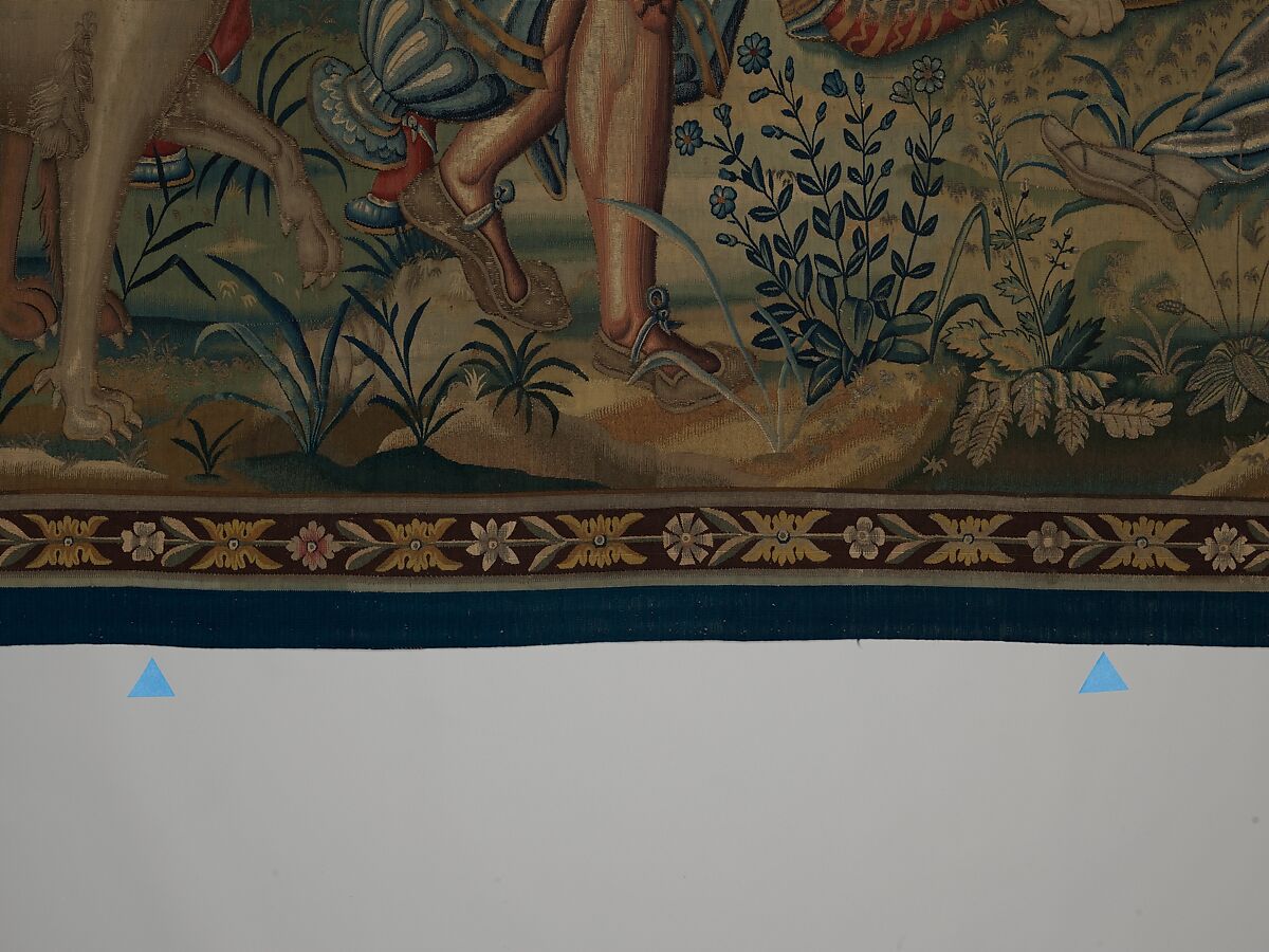 Gluttony from a set of The Seven Deadly Sins, Pieter Coecke van Aelst (Netherlandish, Aelst 1502–1550 Brussels), Wool, silk, silver-gilt thread
19-23 warps per inch, 8-10 per cm., Netherlandish, probably Brussels