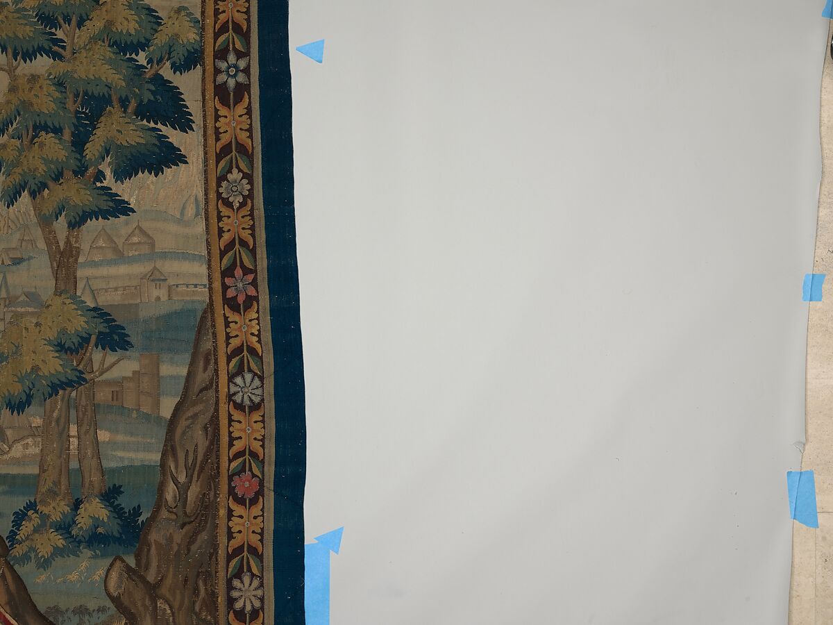 Gluttony from a set of The Seven Deadly Sins, Pieter Coecke van Aelst (Netherlandish, Aelst 1502–1550 Brussels), Wool, silk, silver-gilt thread
19-23 warps per inch, 8-10 per cm., Netherlandish, probably Brussels