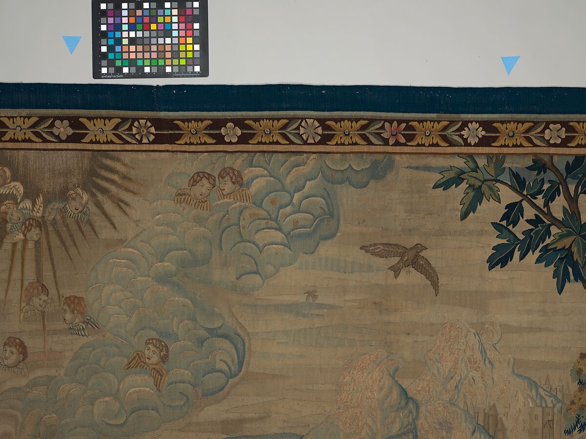 Gluttony from a set of The Seven Deadly Sins, Pieter Coecke van Aelst (Netherlandish, Aelst 1502–1550 Brussels), Wool, silk, silver-gilt thread
19-23 warps per inch, 8-10 per cm., Netherlandish, probably Brussels