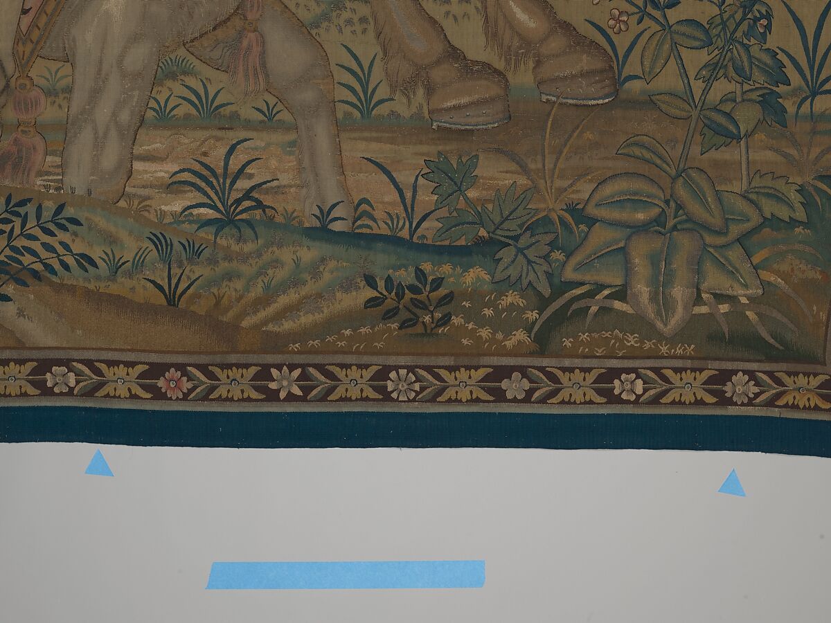 Gluttony from a set of The Seven Deadly Sins, Pieter Coecke van Aelst (Netherlandish, Aelst 1502–1550 Brussels), Wool, silk, silver-gilt thread
19-23 warps per inch, 8-10 per cm., Netherlandish, probably Brussels