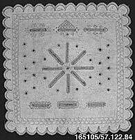 Sampler, Linen on linen, German 