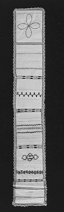 Sampler, Cotton and wool on linen, German or Austrian