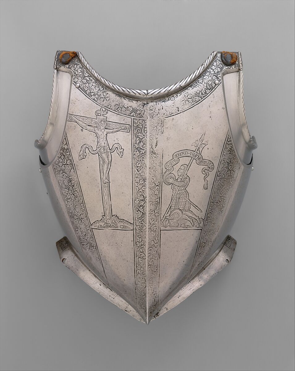 Breastplate, Steel, German, Augsburg 