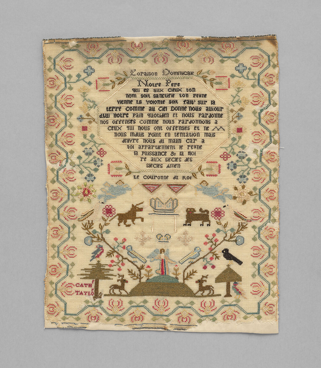 Sampler, Wool, English or Scottish 