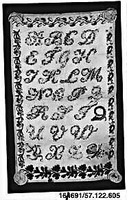 Sampler, Canvas, German 