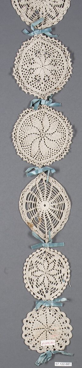 Sampler, Cotton, crochet, German