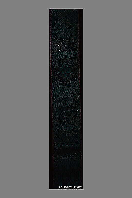 Sampler, Embroidered net, German