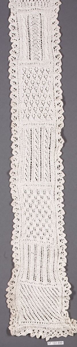 Sampler, Cotton, crochet, German