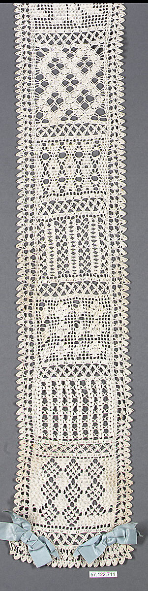 Sampler, Cotton, crochet, German 