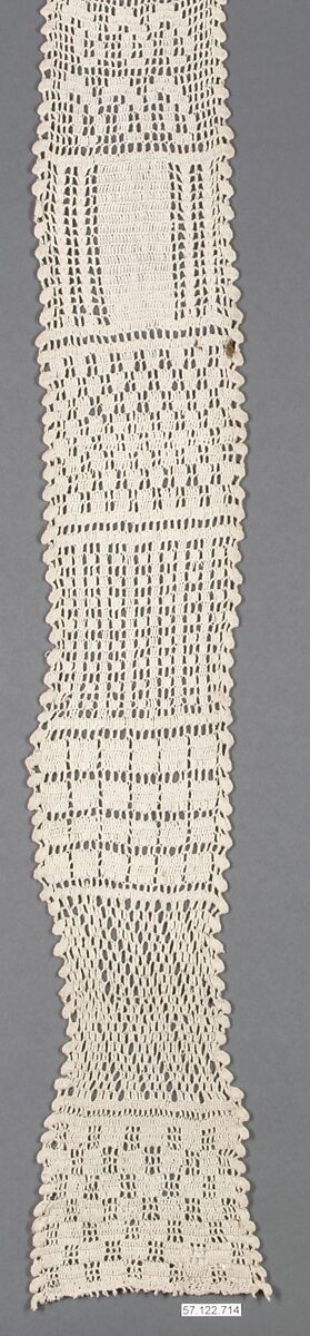 Sampler, Cotton, crochet, German