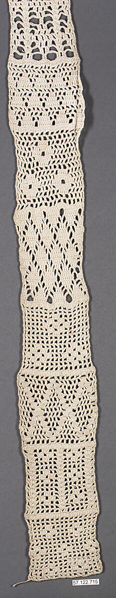 Sampler, Cotton, crochet, German 