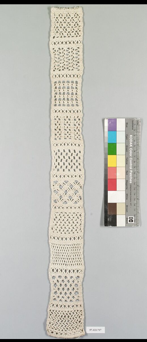 Sampler, Cotton, crochet, German
