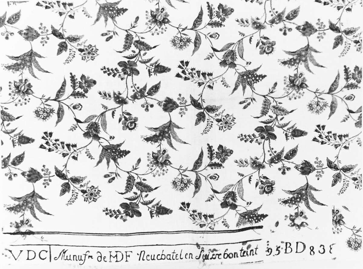 Piece, Neuchâtel, Cotton, Swiss, Neuchâtel