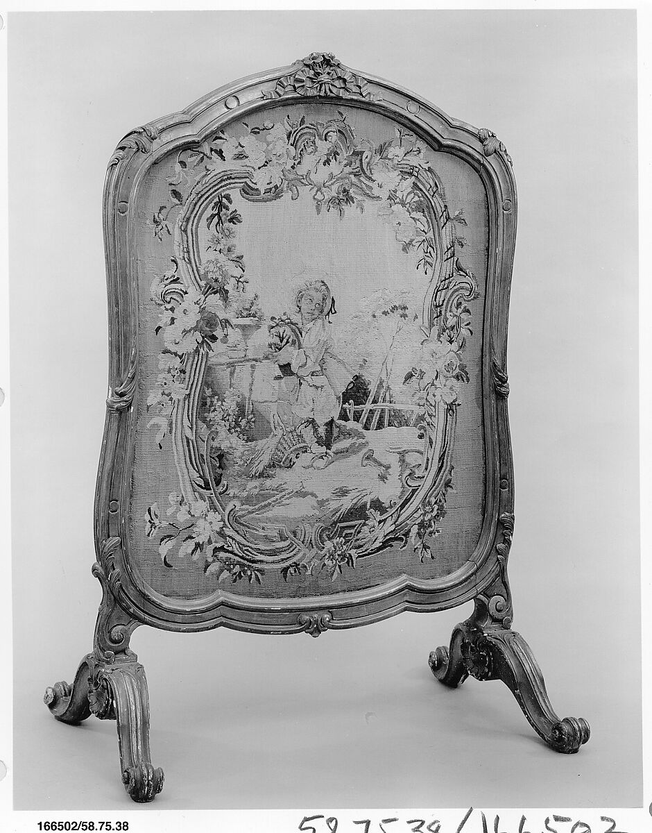 Boy with Bagpipe, Figure designed by François Boucher (French, Paris 1703–1770 Paris), Silk, wool (22-25 warps per inch, 9-10 per cm.), French, Paris