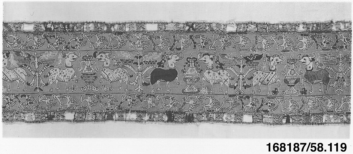 Panel, Silk on linen, Italian 