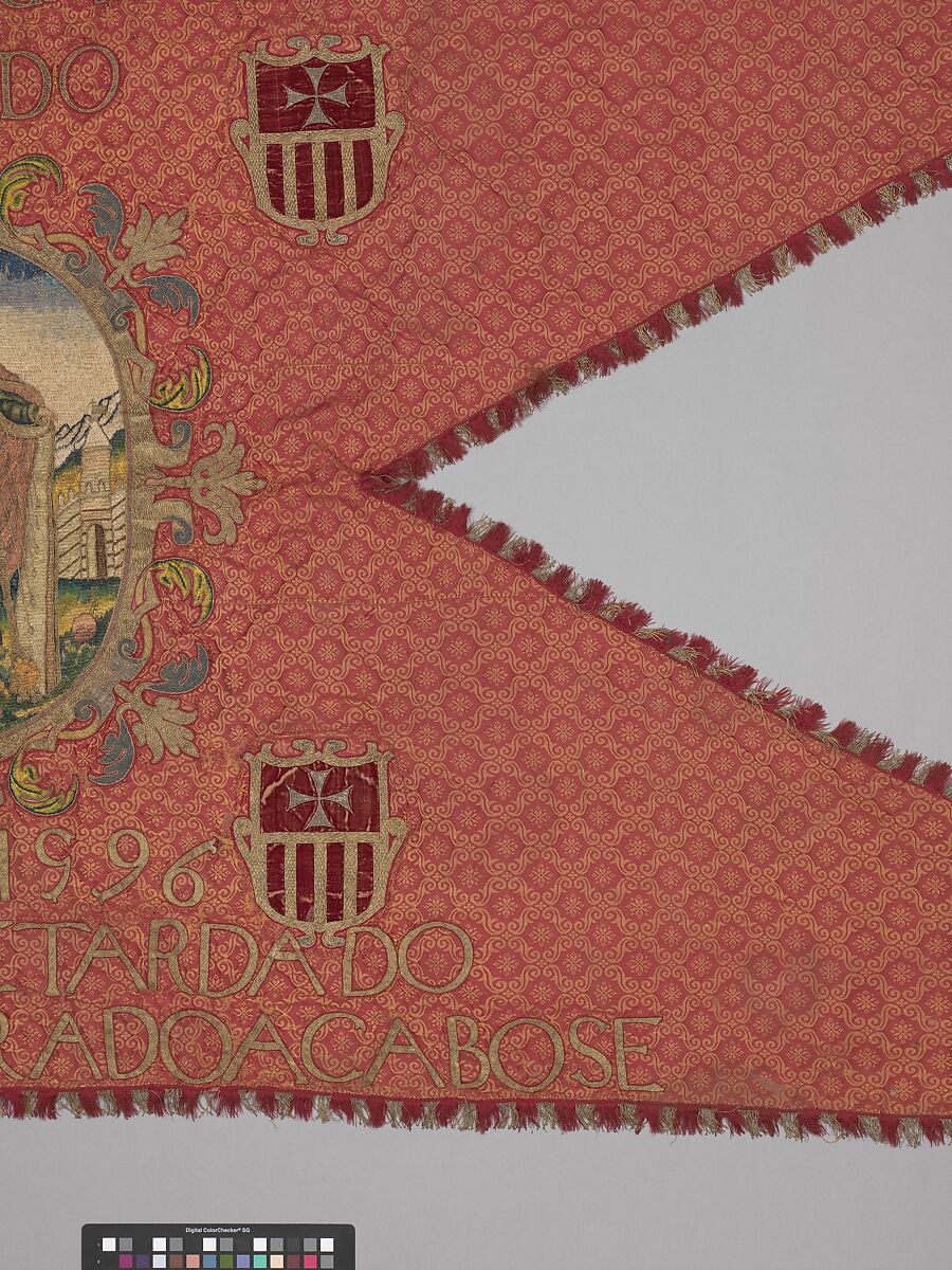 Banner, Silk and metal thread, Spanish